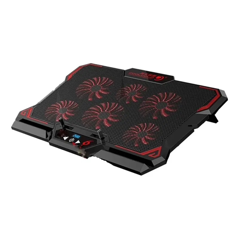 Base Ventilador 6 Fan Cooler Usb Laptop Ajustable 2600rpm