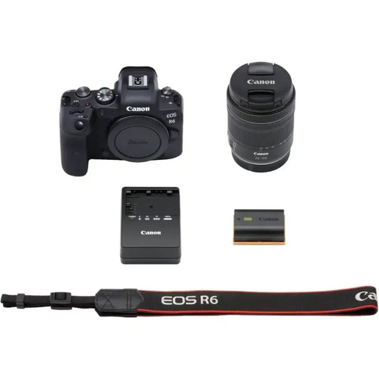 Camara Canon Eos R6 20.1mp+ Rf 24-105mm F/4-7.1 Is Stm Kit Negro