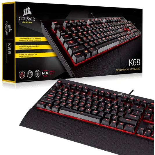 Teclado Mecanico Corsair K68 Gaming Cherry Mx Red