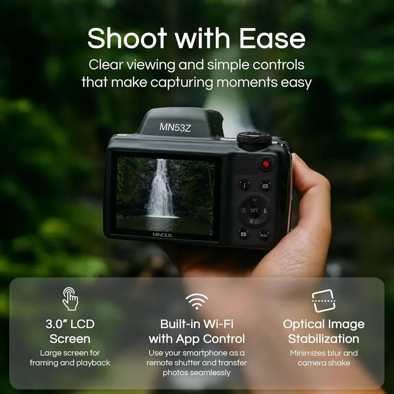 Camara Profesional Minolta Pro Shot Mn53z Hd 1080p 16 Mp
