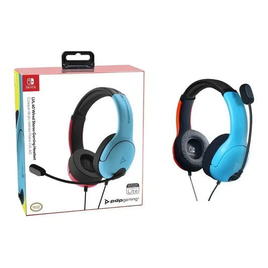 Audifono Gaming Lvl40 Para Nintendo Switch - Azul/rojo