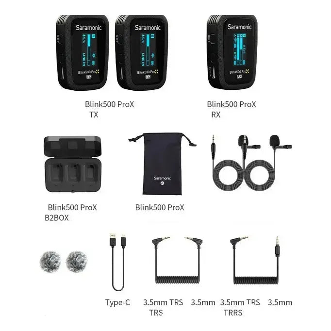 Saramonic Blink 500 Prox B2 Micrófono Omni Lavalier Wireless Negro