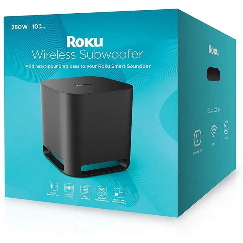 Wireless Subwoofer Para Barra De Sonido Roku