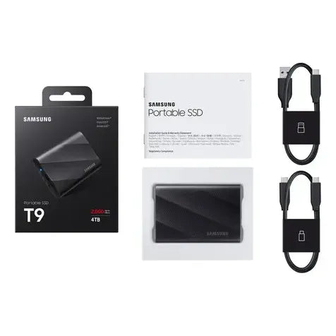 Disco Duro Ssd Portatil Samsung T9 4tb Usb-c 3.2 Gen Negro