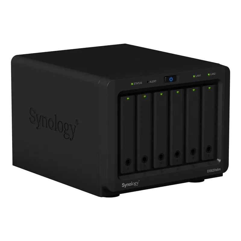 Synology Nas Ds620slim De 6 Bahías De 2,5  Y Ssds De 5  Negro