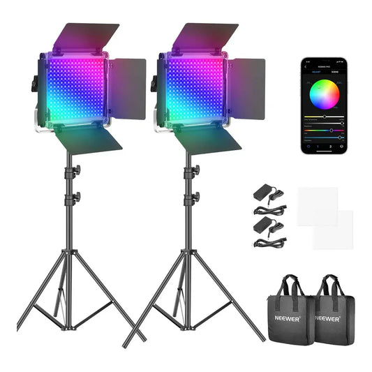 Neewer Rgb 660 Pro Kit 50w Light 360°full Color