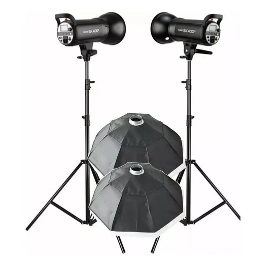 Kit De Luz Strobe Godox Sk400ii De 400 W Y 2,4 G