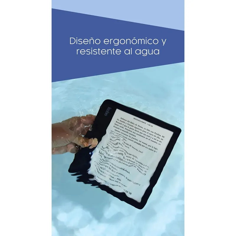 Ebook Kobo Libra 2, 7 Hd, Audiobook 32 Gb Resistente Agua Negro