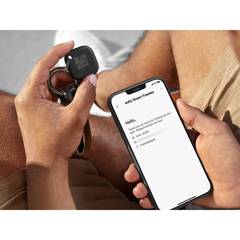 Rastreador Eufy Gps Bluetooth Localizador  Negro
