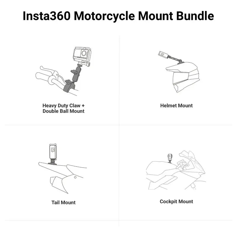 Insta360 Bundle Kit Accesorios Para Motocicletas