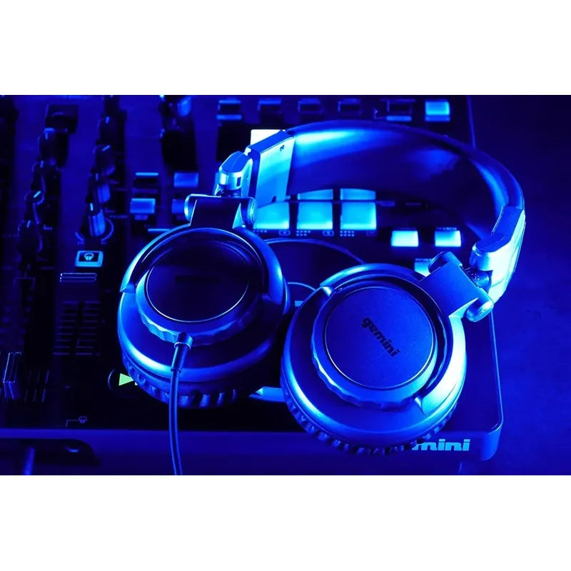 Audífonos Diadema Para Monitor De Dj Gemini Djx-500 Gris