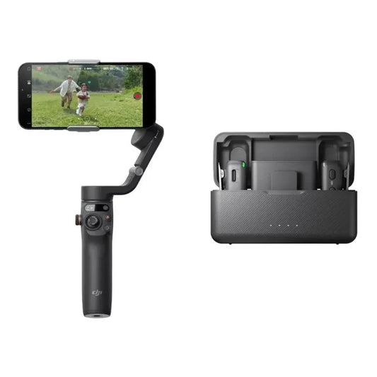 Dji Osmo Mobile 6 Vlog Combo Gimbal+ Microfono 15 Hora, 250m