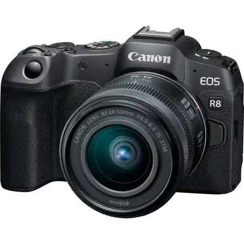Camara Canon Eos R8+ Lente Rf 24-50mm F/4.5-6.3 Is Stm Negro