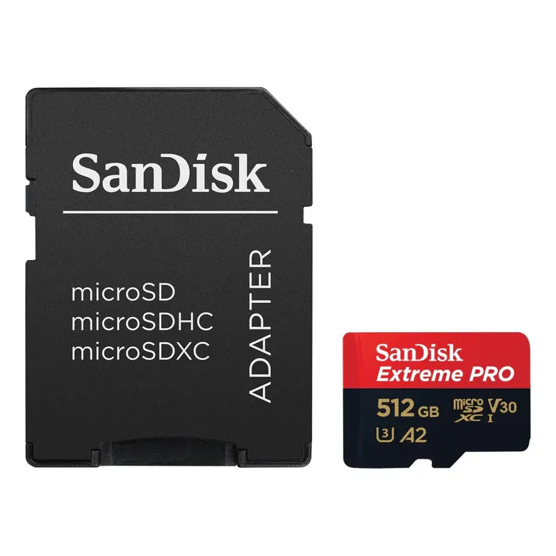 Microsdxc 512gb Sandisk Extreme Pro Uhs-i U3 V30 A2 200mb/s