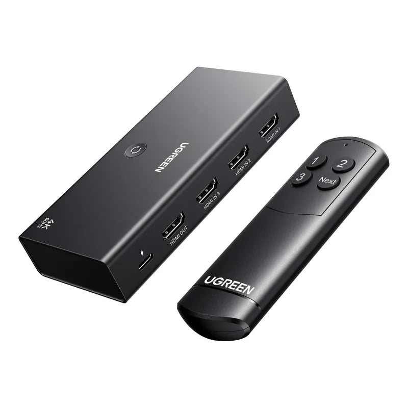 Ugreen Hdmi Switch 3 In 1 Out, 4k@60hz, Hdr10+, 3d, Dolby