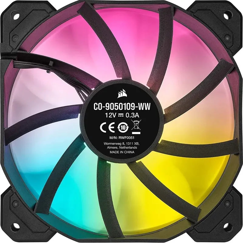 Fan Corsair Icue Sp120 Rgb Elite+lighting Node Core Regalo