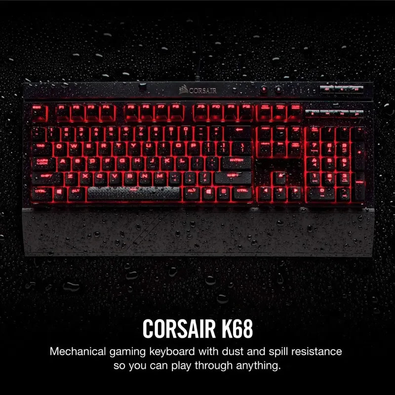 Teclado Mecanico Corsair K68 Gaming Cherry Mx Red