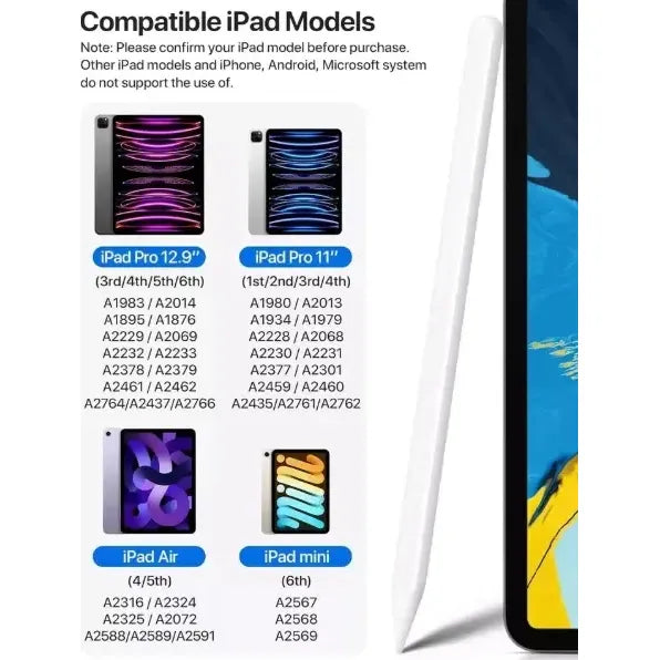 Lápiz iPad De 2gen Apple Stylus Con Carga Inalámbrica