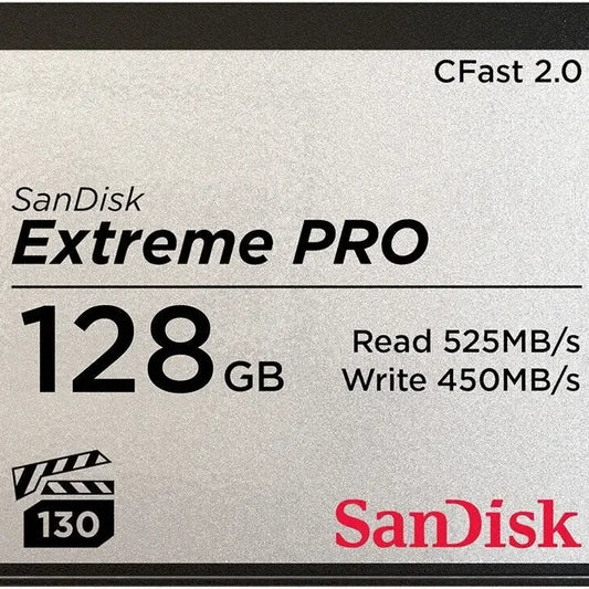 Memoria Sandisk Extreme Pro 128gb Cfast 2.0, 525 Mb/s
