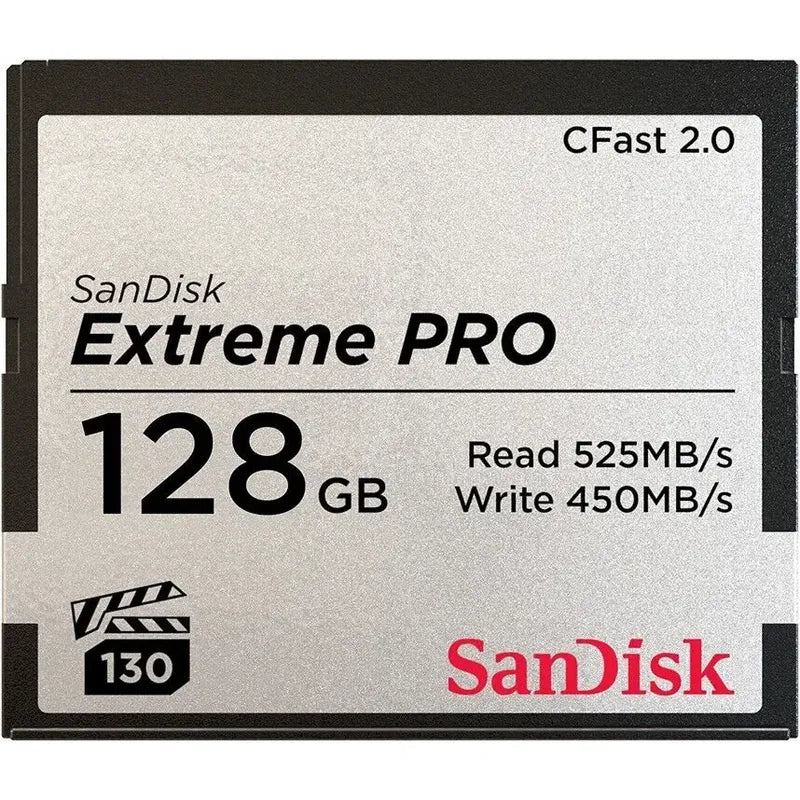 Memoria Sandisk Extreme Pro 128gb Cfast 2.0, 525 Mb/s