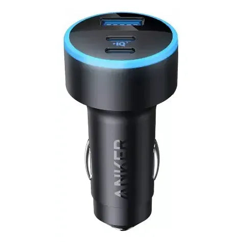 Cargador De Carro Anker  3 Puertos 67 W B2737 Negro