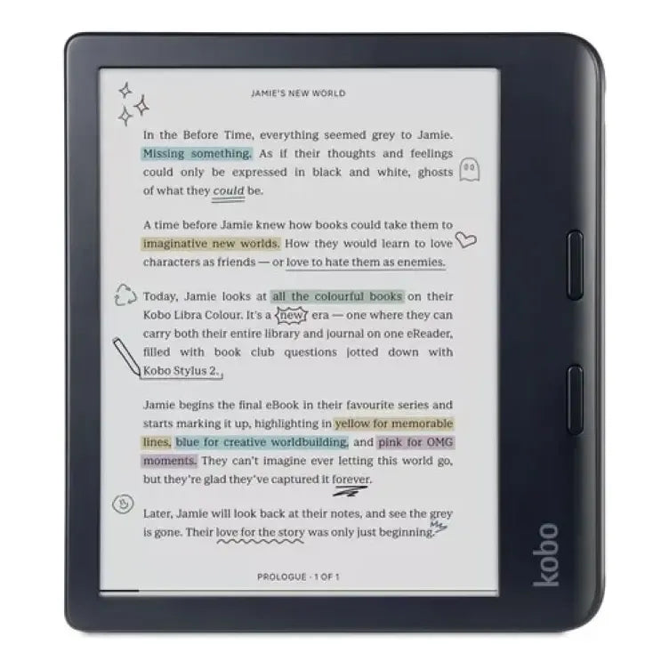 Ebook Kobo Libra Colours 32gb Táctil 7 Color Negro