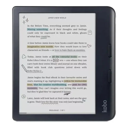 Ebook Kobo Libra Colours 32gb Táctil 7 Color Negro