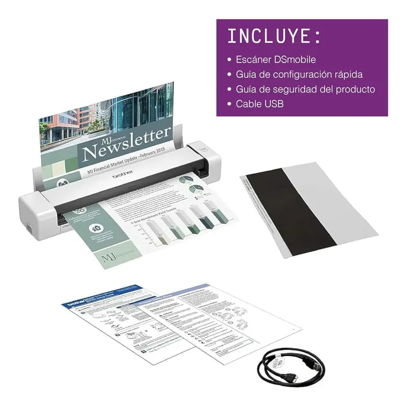 Escaner Portatil Brother Dsmobile Dúplex Ds-740d