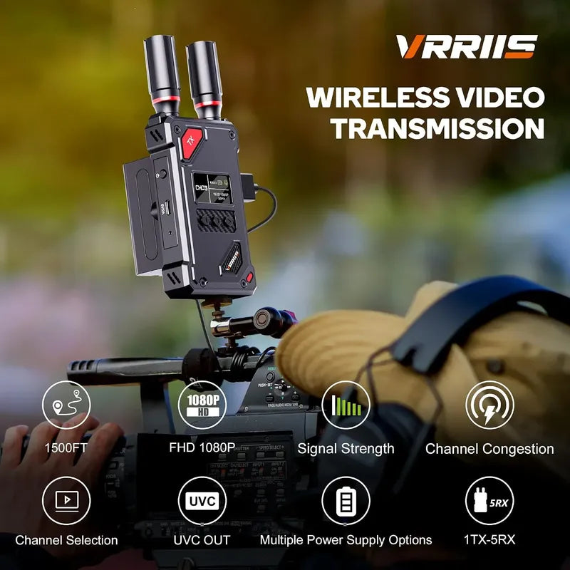 Transmisor Y Receptor  Vídeo Wireless Salida Uvc, En Directo