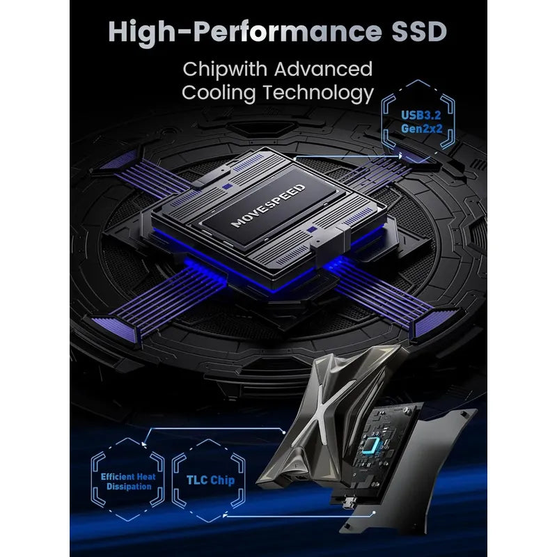 Disco Ssd Move Speed Magnetic 2tb /2000mb/s Usb-c 3.2x2