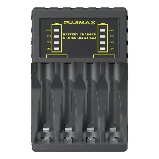 Cargador Baterías Pujimax Con Puertos Usb Tipo C Y Micro Usb