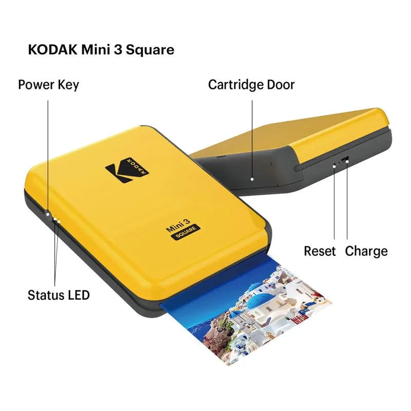 Impresora Portátil Kodak Mini 3 Con Tecnología 4pass Amarillo