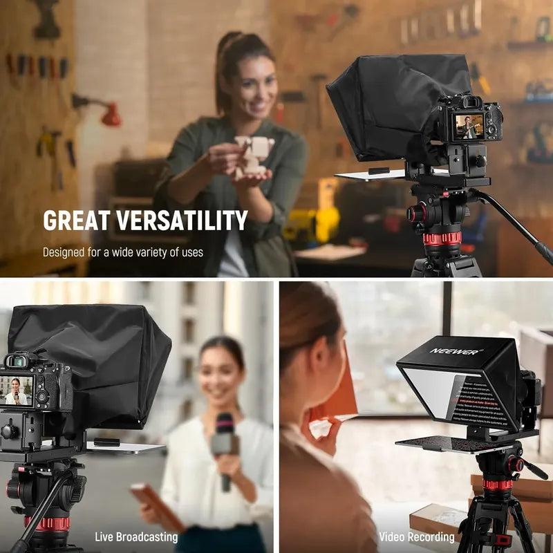 Neewer Basics X12b Teleprompter Aleación De Aluminio 12