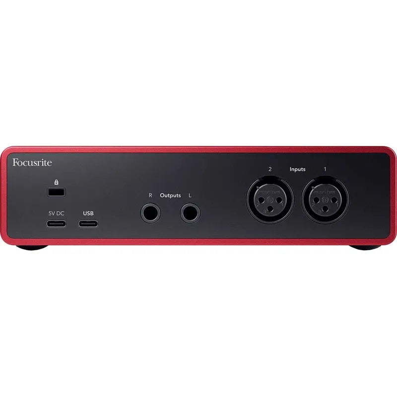 Interfaz De Audio Usb-c Focusrite Scarlett 2i2 4gen Bordó De Voz