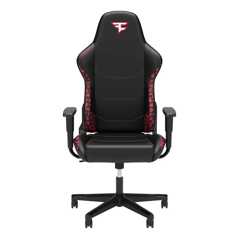 Silla Ergonómica Para Juegos Respawn 110 Faze Clan Edition Negro Cuero Sintético