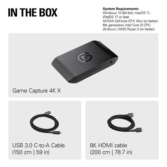Capturadora De Juegos Elgato 4k X