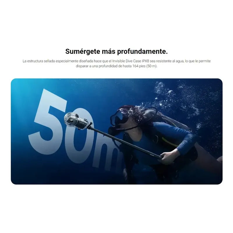 Estuche Case Buceo Invisible Para Insta360 X3 (solo Estuche)