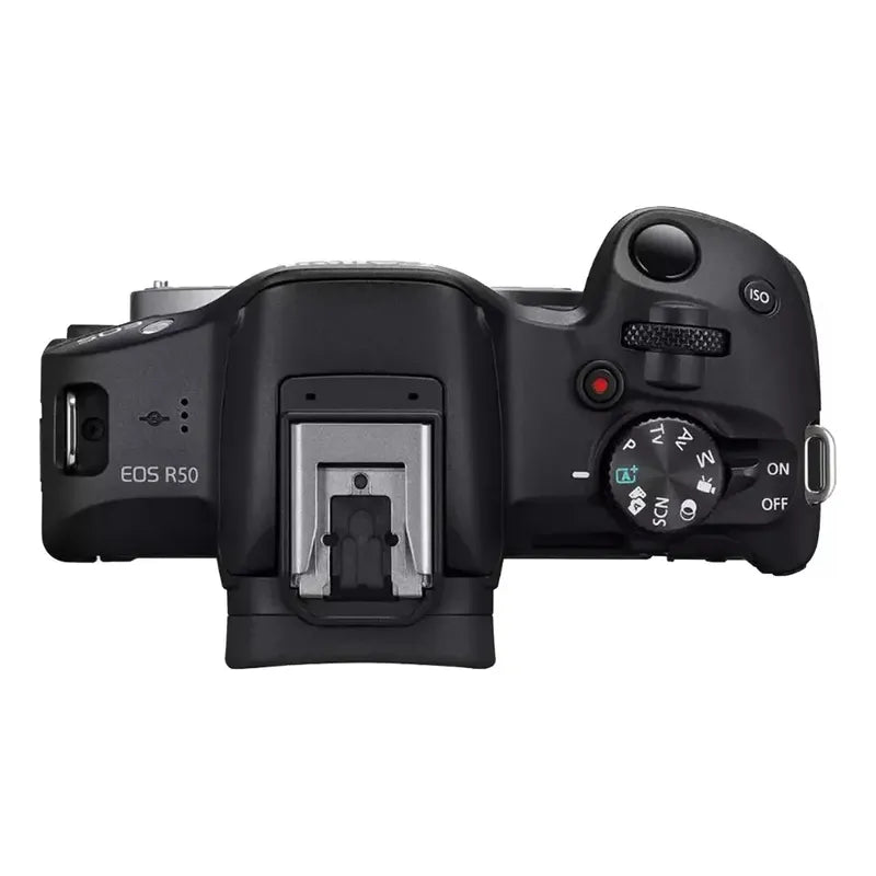 Cámara Canon Eos R50 + Lente 50mm Rf  Kit + Tripode Y Mic Negro
