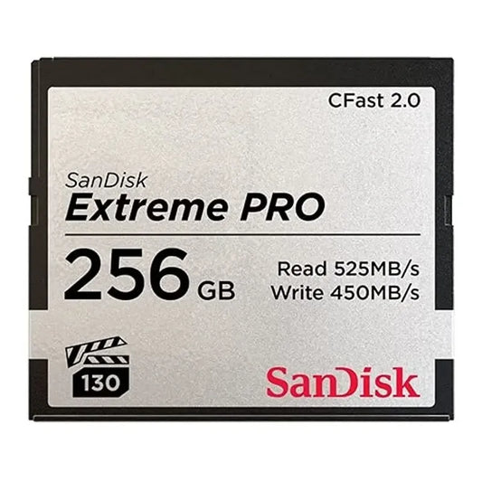 Memoria Sandisk Extreme Pro 256gb Cfast 2.0, 525 Mb/s 4k