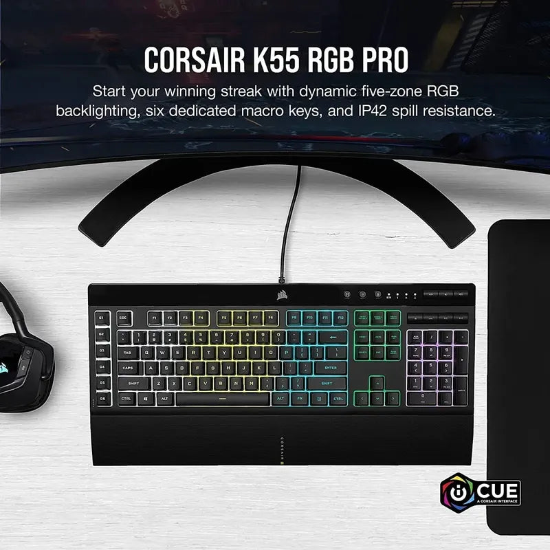 Nueva Version Teclado Corsair K55 Rgb Pro Icue Elgato
