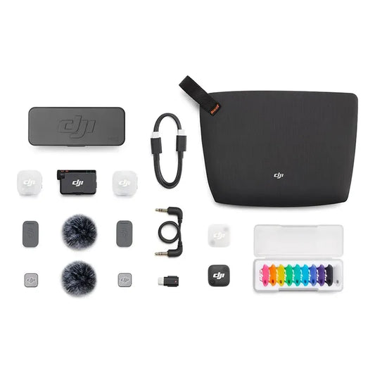 Dji Mic Mini 2 Combo 2 Mic+ 8 Covers + Estuche Base Gris Oscuro