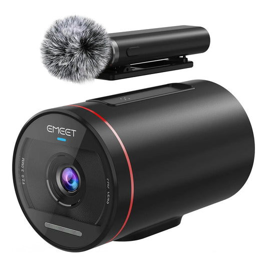 Cámara De Streaming Emeet Hd De 1080p + Microfono Wireless