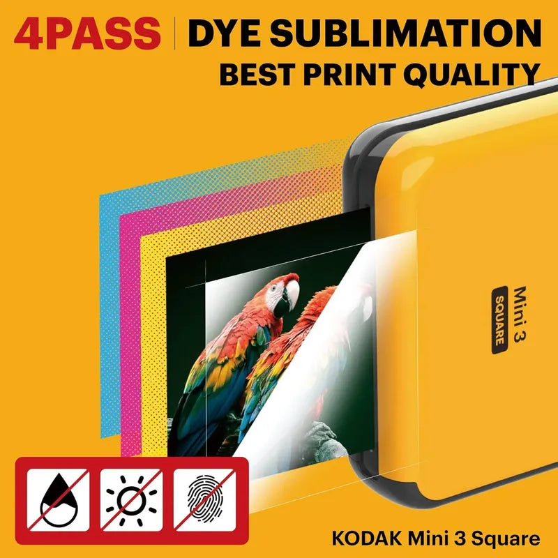 Impresora Portátil Kodak Mini 3 Con Tecnología 4pass Amarillo