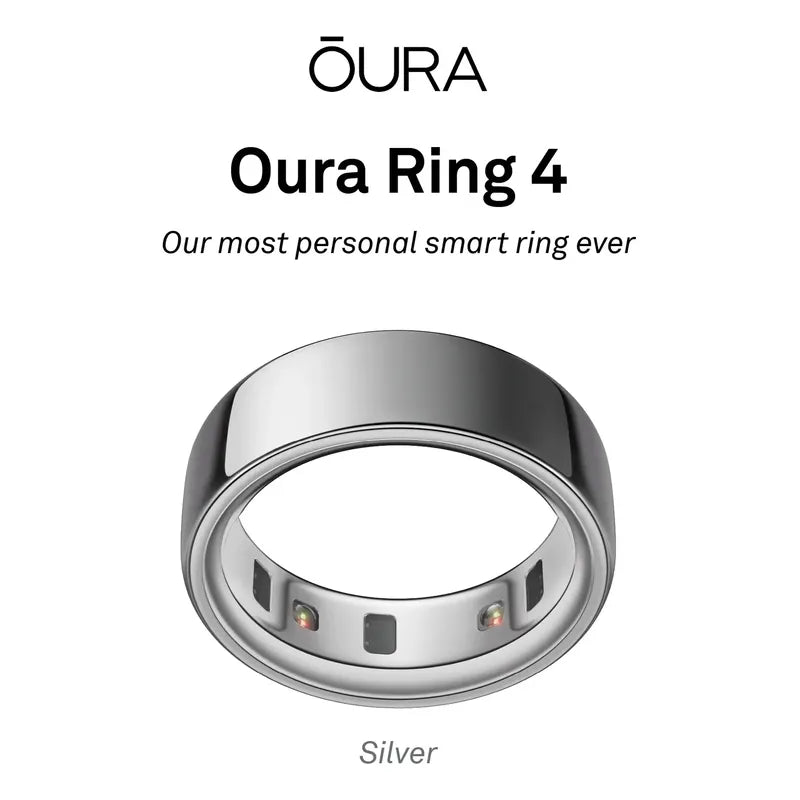 Oura Ring 4 Silver: Monitoriza Estrés Sueño Y Salud