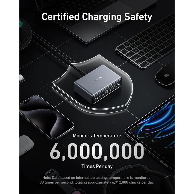 Anker Prime Charging Station, 200w 6-port Usb-c Carga Rápida
