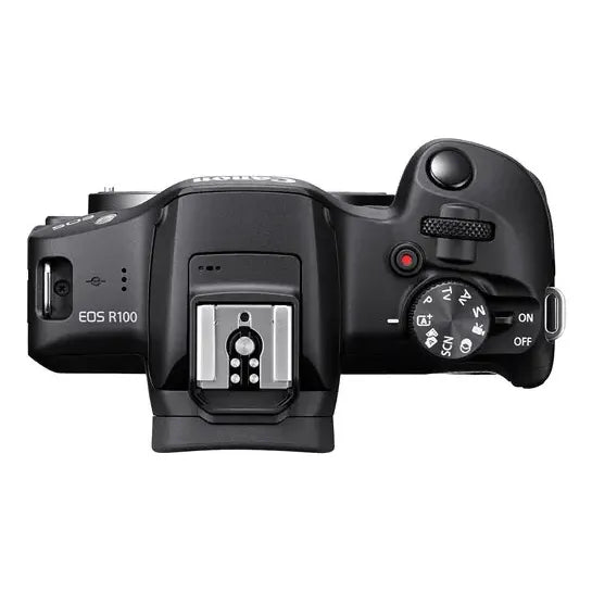 Camara Canon Kit Lente Eos R100 Rf-s18-45mm F4.5-6.3 Stm Negro