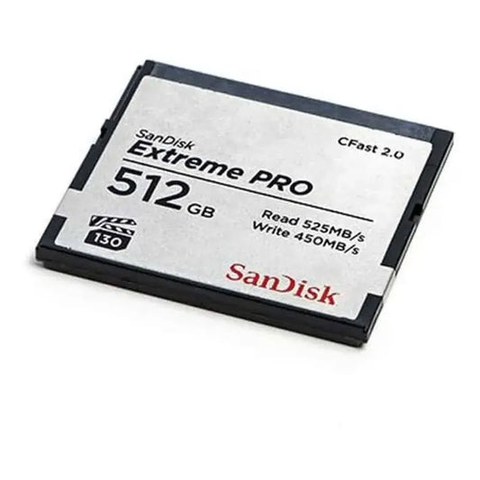 Memoria Sandisk Extreme Pro 512gb Cfast 2.0, 525 Mb/s 4k