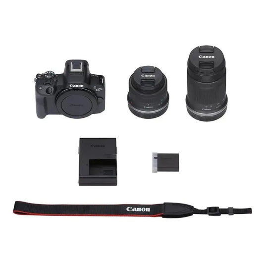 Canon Eos R50 Mirrorless+ 2 Lente Rf-s 18-45mm Y 55-210mm