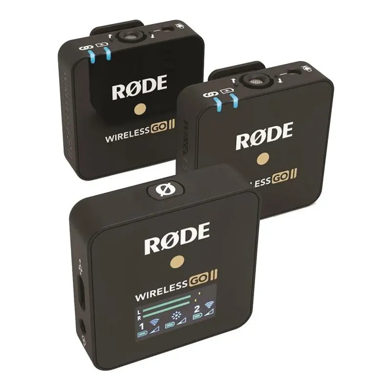 Sistema Micrófono Inalambrico Rode Wireless Go Ii Doble Cana Negro