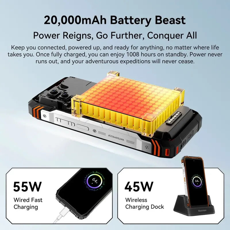 Smartphone Blackview Xplore 1 Pro Thermal Imaging 512gb 48gb Negro